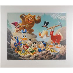 Carl Barks limited edition signed lithograph ‘Trespassers Will Be Ventilated’