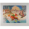 Image 1 : Carl Barks limited edition signed lithograph ‘Snow Fun’