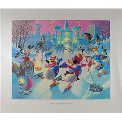 Carl Barks limited edition signed lithograph ‘Mardi Gras Before the Thaw’