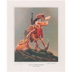 Carl Barks limited edition signed lithograph ‘Always Another Rainbow’