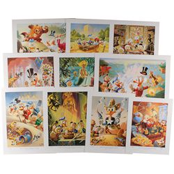 Carl Barks lithographic suite of Preliminary Paintings