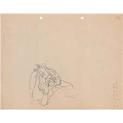 Bugs Bunny production drawing from a 1940s Cartoon
