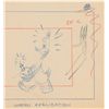 Image 2 : Daffy Duck production layout drawing from a 1940s Cartoon