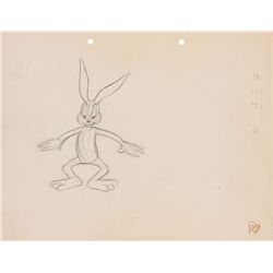 Bugs Bunny ‘rough’ production drawing from a 1940s Cartoon