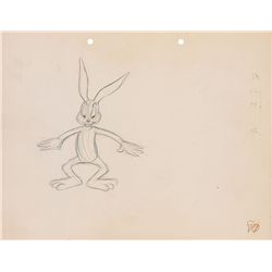 Bugs Bunny ‘rough’ production drawing from a 1940s Cartoon