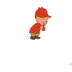 Elmer Fudd production cel from a 1950s Warner Brothers Theatrical Cartoon