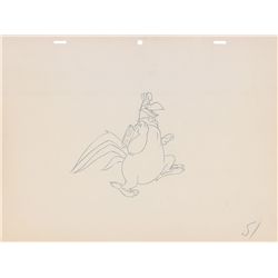 Foghorn Leghorn production drawing from a Foghorn Theatrical Short Cartoon