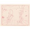 Image 2 : Daffy Duck and Yosemite Sam production drawing from a Warner Brothers TV Cartoon
