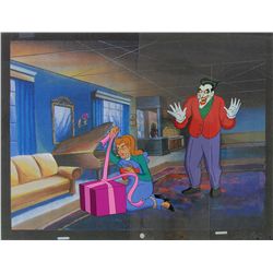 Joker and Summer Gleeson production cel from Batman: the Animated Series TV Show