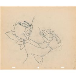 Tom and Jerry set of (2) in sequence production drawings from Flirty Birdy