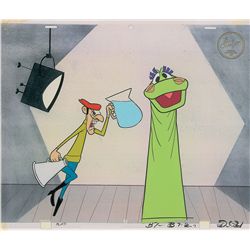 Cecil and Dishonest John as Director (2) in sequence production cels from Bob Clampett’s Beany and C