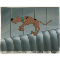 Scooby-Doo production cel and production background from the Scooby-Doo TV Show