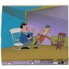 Image 1 : Laurel and Hardy production cel and production background from The Laurel and Hardy TV Show