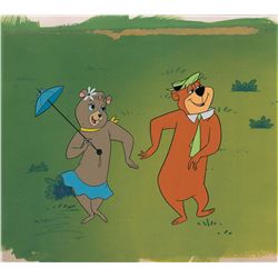 Yogi and Cindy Bear production cel from Hey There, It’s Yogi Bear