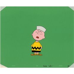 Charlie Brown production cel from It Was a Short Summer, Charlie Brown