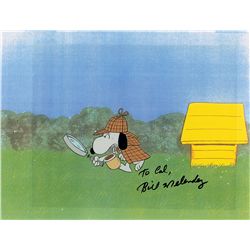 Snoopy production cel from It’s a Mystery, Charlie Brown