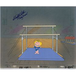 Sally production cel from a Peanuts TV Commercial