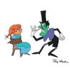 Image 2 : Snidely Whiplash and Nell publicity cel from Dudley Do-Right