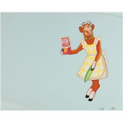 Elsie the Cow production cel from a Borden’s Milk TV Commercial