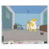 Image 1 : Homer and Leon Kompowsky production cel from The Simpsons