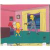 Image 1 : Bart Simpson and Mr. Burns production cel from The Simpsons