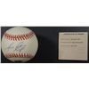 Image 1 : JACOB CRUZ AUTOGRAPHED BASEBALL / HIDDEN AUTH. COA