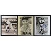 Image 2 : VINTAGE AUTOGRAPHED LOT, 5 DIFFERENT AUTO'S, JOE DiMAGGIO, BOB FELLER PLUS MORE