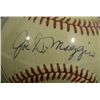 Image 2 : JOE DiMAGGIO AUTOGRAPHED BASEBALL on AMERICAN LG BALL