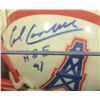 Image 2 : EARL CAMPBELL AUTOGRAPHED MINI HELMET &  AUTOGRAPHED EXQUISITE CARD 25 / 35