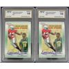 Image 1 : 2 - LeBRON JAMES ROOKIES WITH MAURICE CLARETT, 2002 ROOKIE REVIEW #36 MINT 10