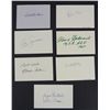 Image 1 : GROUP OF SEVEN AUTOGRAPHS, INCLUDING DICK BUTKUS, CLAUDE AKINS, ROD STEIGER,