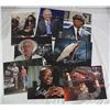 Image 1 : 8 AUTOGRAPHED 8x10's - Christopher Lloyd, David Letterman, Ben Foster,