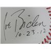 Image 4 : BARACK OBAMA & JOE BIDEN AUTOGRAPHED BASEBALL dated 10-23-12