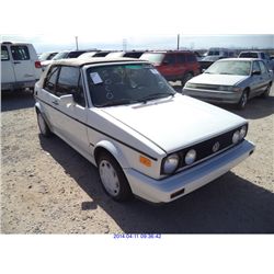 1992 - VOLKSWAGEN CABRIOLET