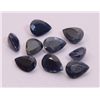 Image 1 : 8.15 ct Blue Sapphire Pear Shape Stone (9 Pieces)