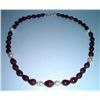 Image 2 : 243.30 Ct Necklace of Ruby and Pearl Sterling 925 Silver