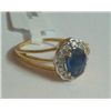 Image 2 : 2.800g Ring Made in 18kt 2.582g Gold, 0.15 Ctw Diamond, 0.94 Ctw Sapphire
