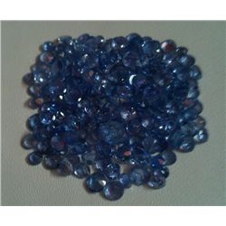 Natural African Tanzanite Loose 20.20 Ctw, 2.5 mm Round Cut Stones