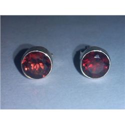 1.790g Earring of Garnet Sterling 925 Silver