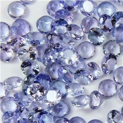 Natural African Tanzanite Loose 308.20 Ctw, 2.5 mm Round Cut Stones