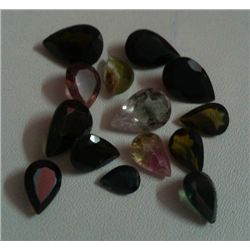 11.35 Ct Loose Tourmaline Stones of Pear Shape