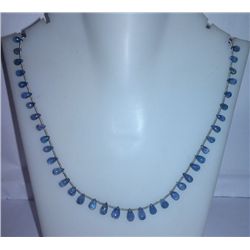 59.90 Ct Necklace of Tanzanite Sterling 925 Silver