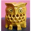 Image 1 : Decorative Wooden 3 Cut Owl Statue Size: 2 inches