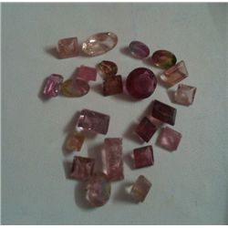 18.60 Ct Loose Pink Tourmaline Stones of Mixed Shape