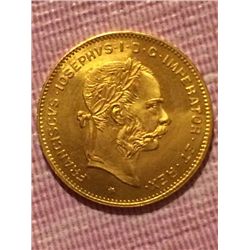 1892 Austrian Gold Coin