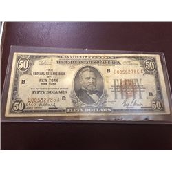 1929 $50 Bill
