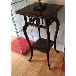 Antique Oak Stick and Ball Table