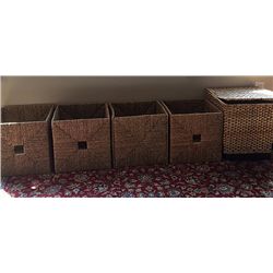 5 Wicker Style Baskets