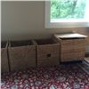 Image 4 : 5 Wicker Style Baskets