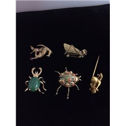Estate 14kt Gold Pins